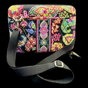 Vera Bradley Symphony in Hue Print Crossbody iPad Tablet Bag Removable Straps